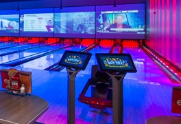 The QubicaAMF Bowler Entertainment System at Main Event.