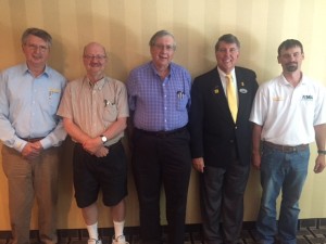 Attendees of the meeting, left to right: John Newberry, Charles Rowland II, Bruce Duncan, Gaines Butler and Andy Dunford.