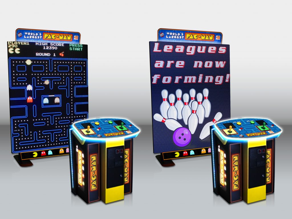 The World's Largest Pac-Man's large display is an attention getter and also great for advertising.