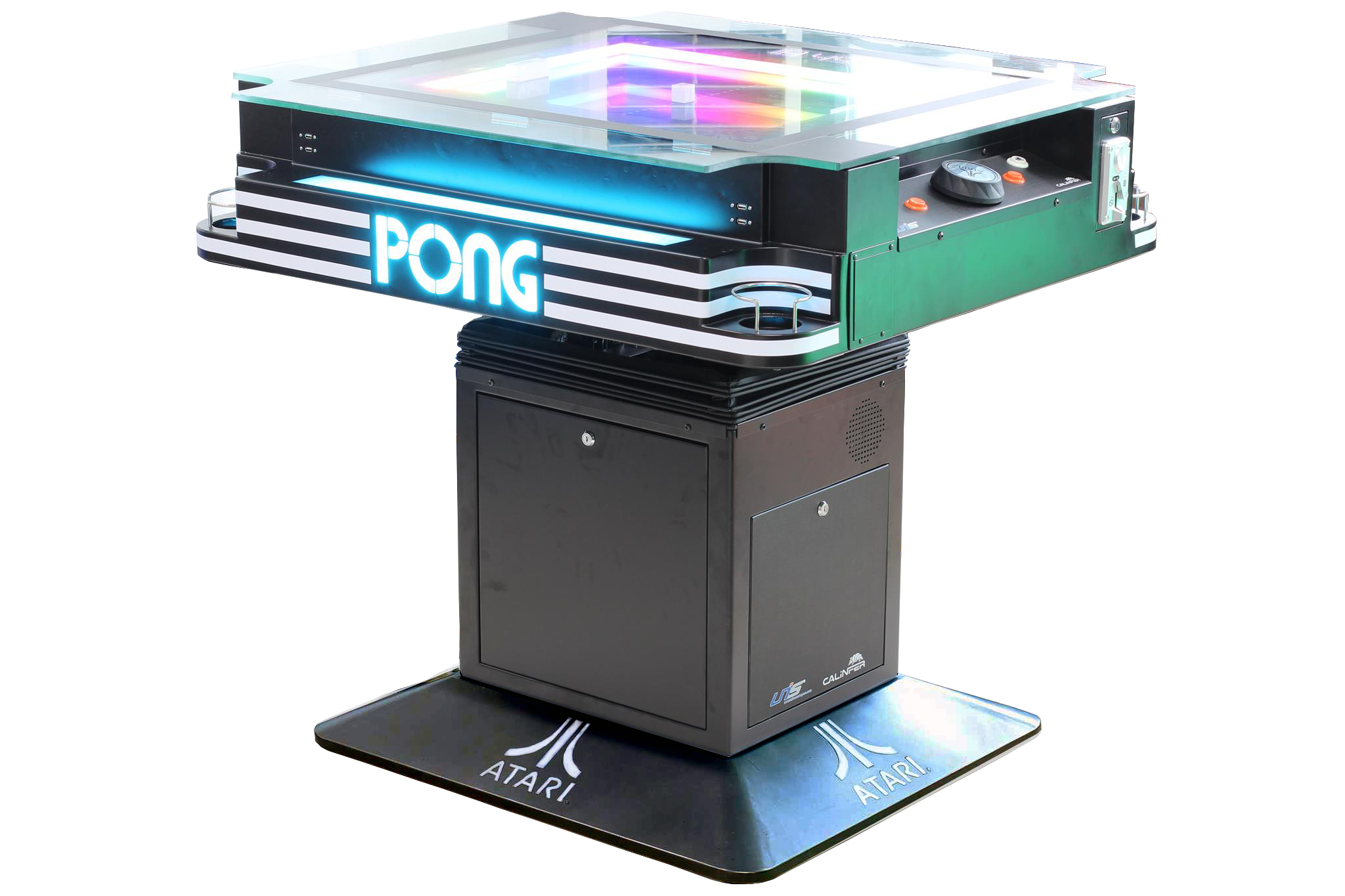 UNIS/Calinfer Atari Pong Table November 2018 RePlay Magazine