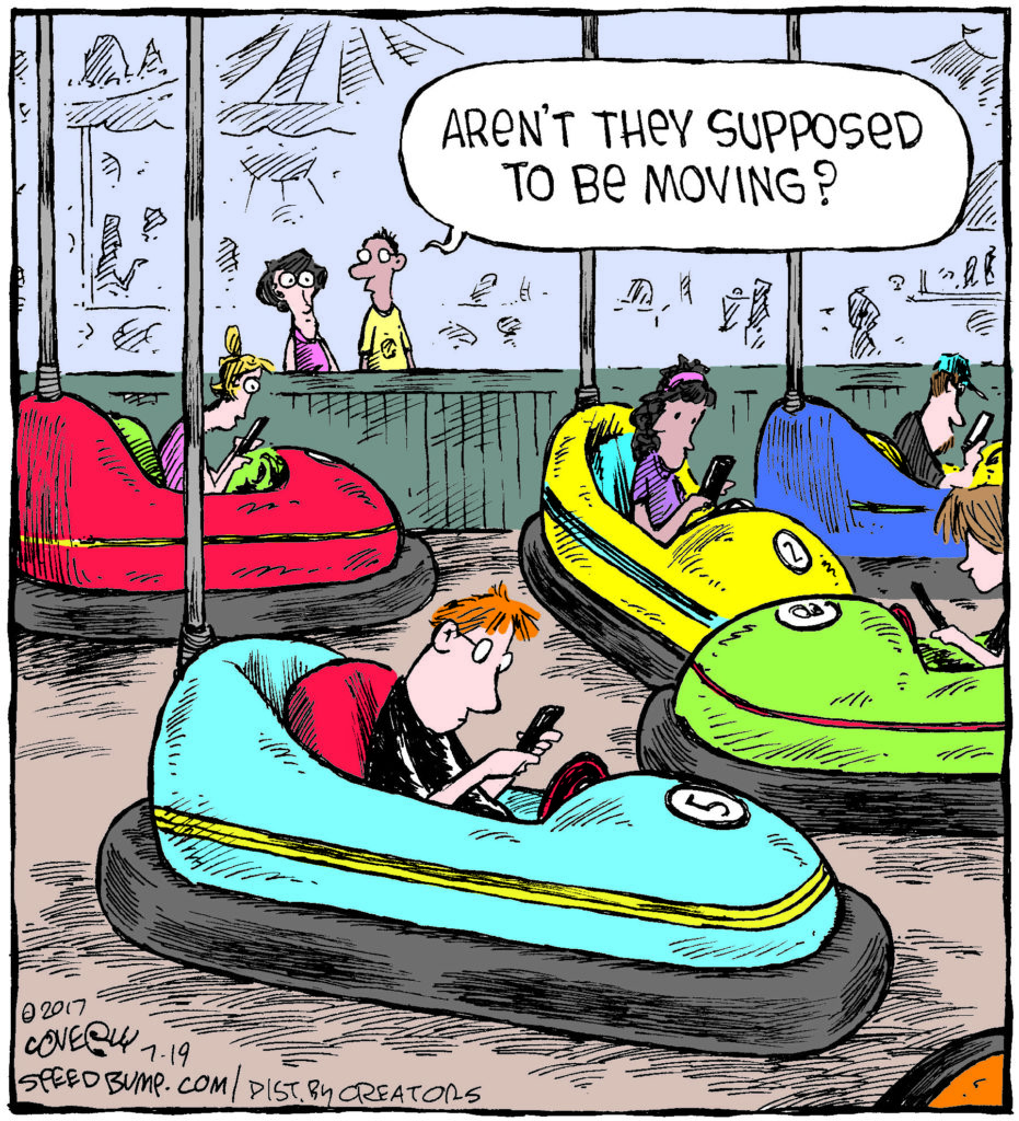 Bumper Car cartoon