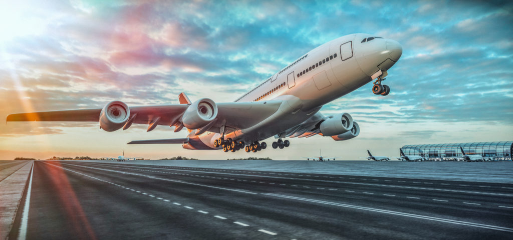 Airplane taking off
