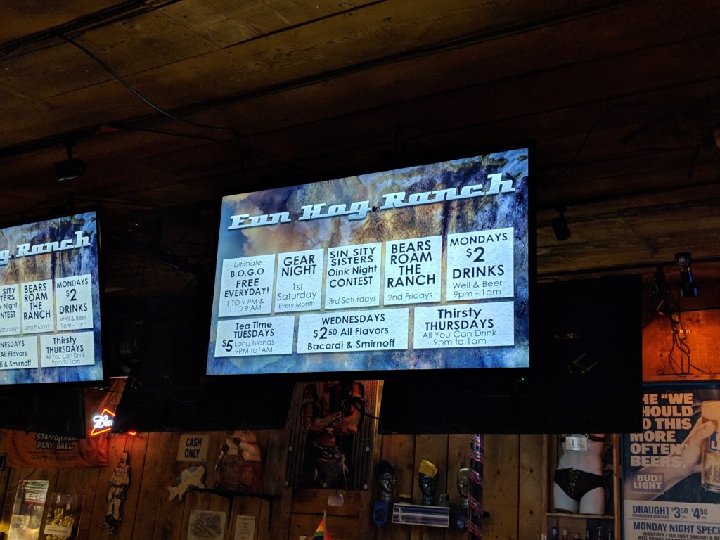 Advertising specials at the location via the jukebox's advertising features