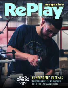 RePlay August 2019 Valley Dynamo front cover -4 inch