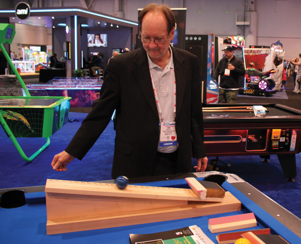 Mick White demos new pool table cusions