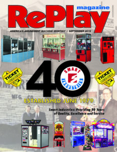 RePlay Sept. 2019 Front Cover - Smart Industries