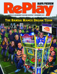 RePlay Magazine Front Cover - Bandai Namco - November 2019 full size