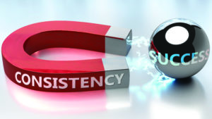 Consistency - Success stock photo