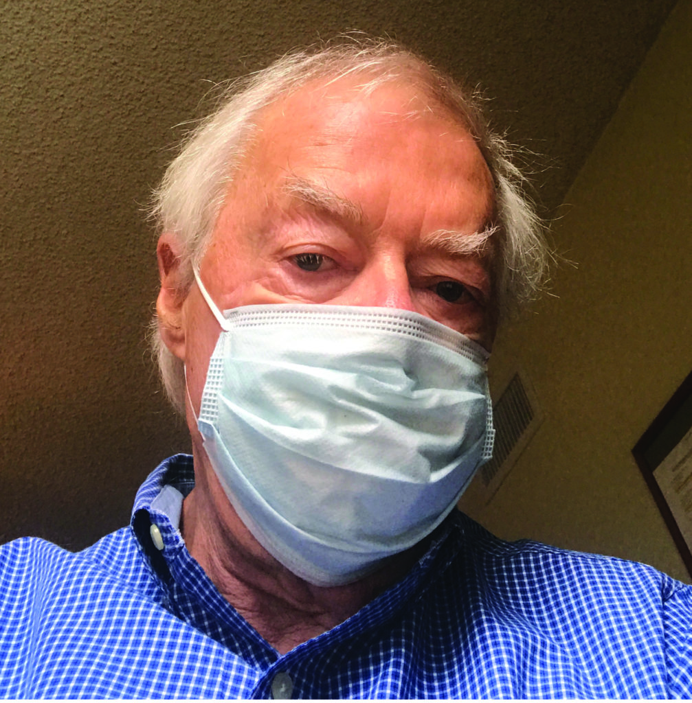 Eddie Adlum in mask