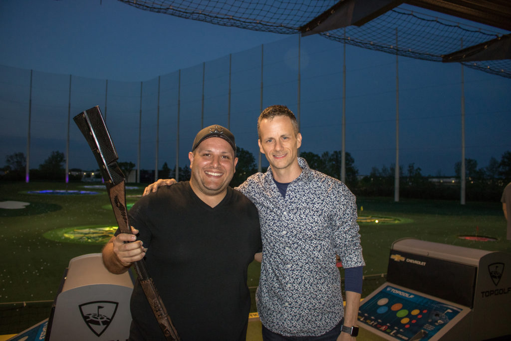 Jeff Schilling and Armando Lanuti at Top Golf