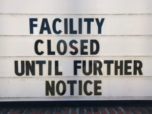 Facility Closed Sign - COVID-19