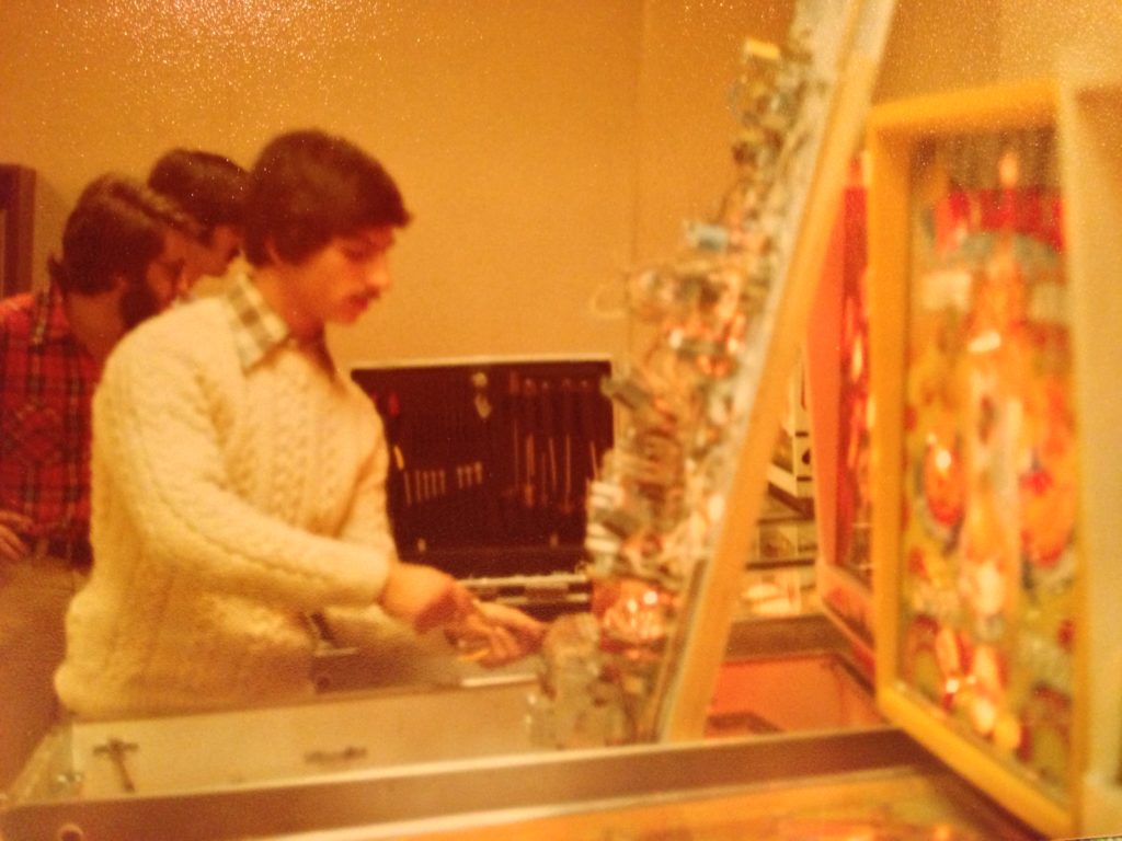 Jack repairs a pinball back in the day