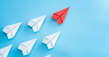 Leaders Lead paper airplane pic from Adobe stock