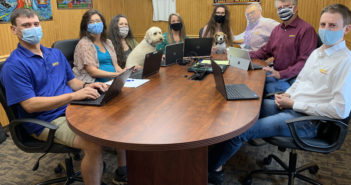 Venco team meeting in masks