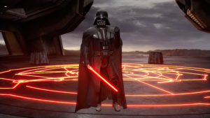 Lightsaber Dojo Star Wars VR arcade game screen shot