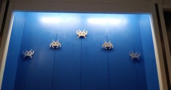 Space Invaders wall Arcade Galactic Ogden