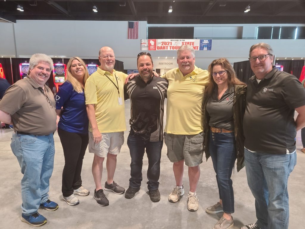 WAMO members at 2021 State Dart Tournament