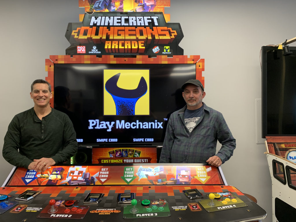 Play Mechanix's George Petro and Will Carlin with Minecraft Dungeons Arcade