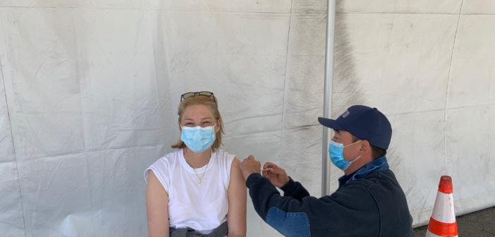 Ingrid gets vaccine