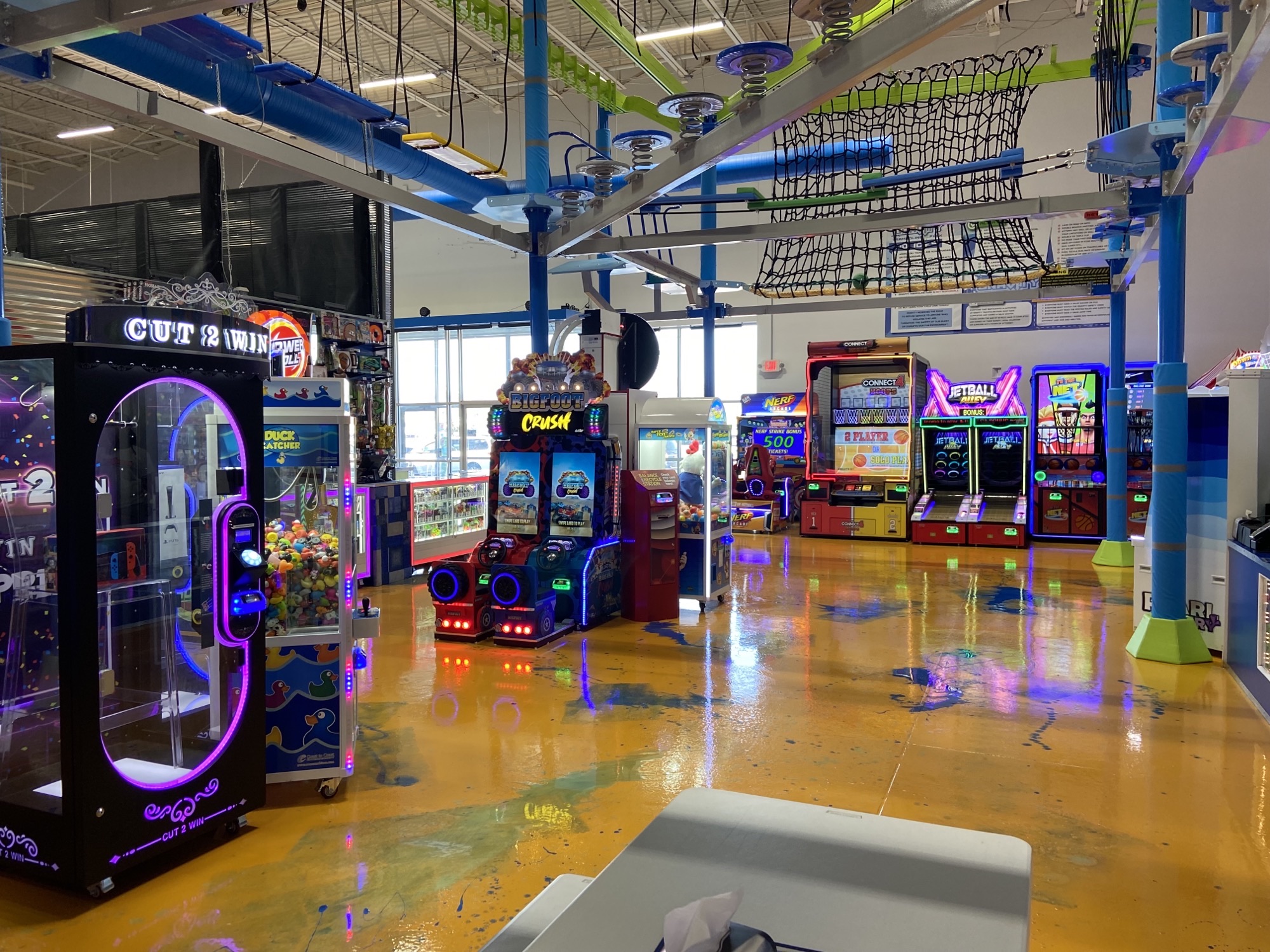 Betson Installs Game Room at Trampoline Park