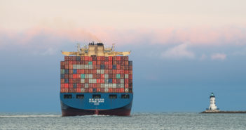 Container Ship at Port of Los Angeles