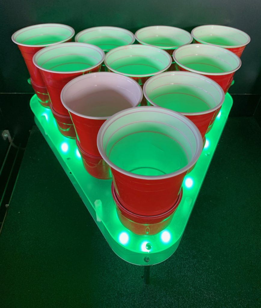 Valley-Dynamo Jet-Pong glowing cups - green