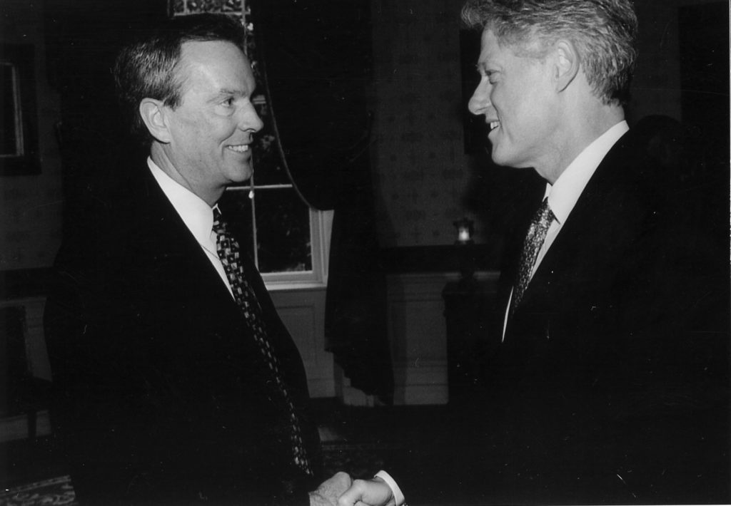 Mark Struhs and Bill Clinton
