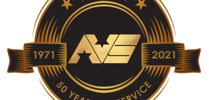 AVS Companies 50th anniversary logo