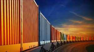 supply chain - containers on rail