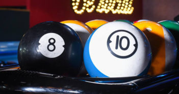 810 Billiards & Bowling Hits Former Whole Foods 810 Billiards & Bowling - pool ball-styled bowling balls