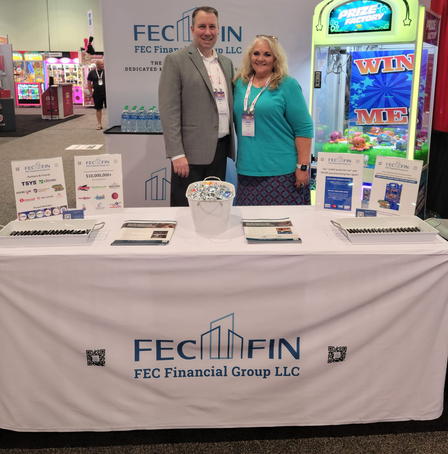 FEC FIN booth at Bowl Expo