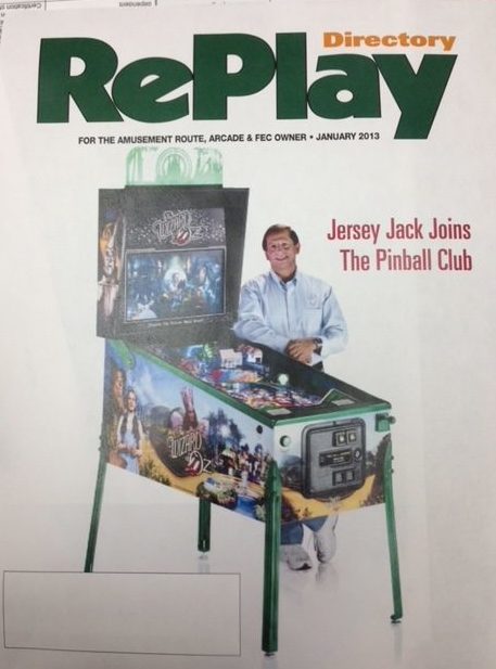 Jersey Jack Pinball's first RePlay cover - January 2013