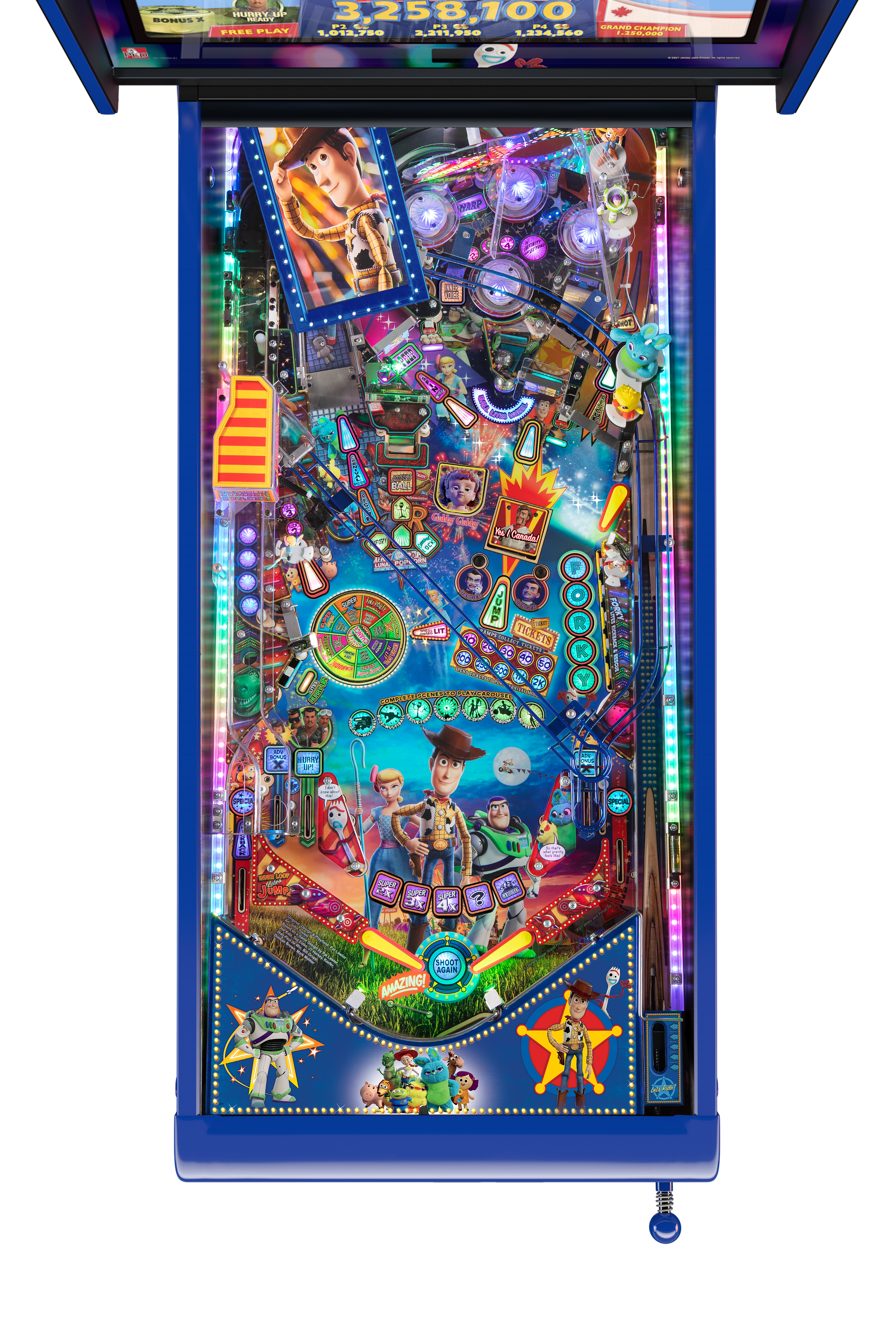 JJP Toy Story 4 Limited Edition Playfield