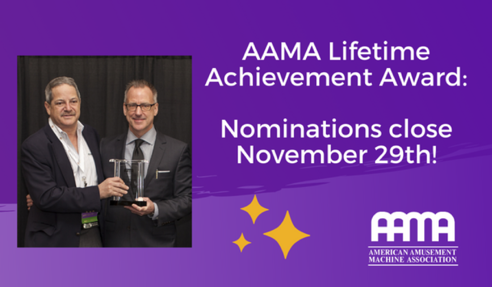 Reminder AAMA Lifetime Achievement Deadline Tomorrow