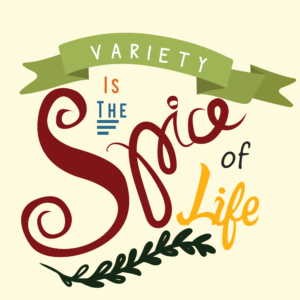 Variety is the spice of life - graphic for Editorial 1122