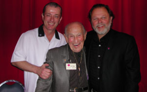 Dave Corriveau and Buster Corley, founders of Dave & Buster's, with Sol Lipkin