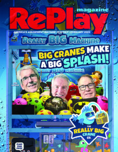 RePlay February 2023 Cover - Really Big Crane Company - 4 inch