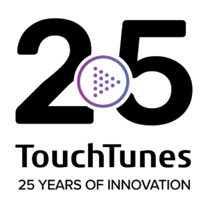 TouchTunes' 25th Anniversary Logo