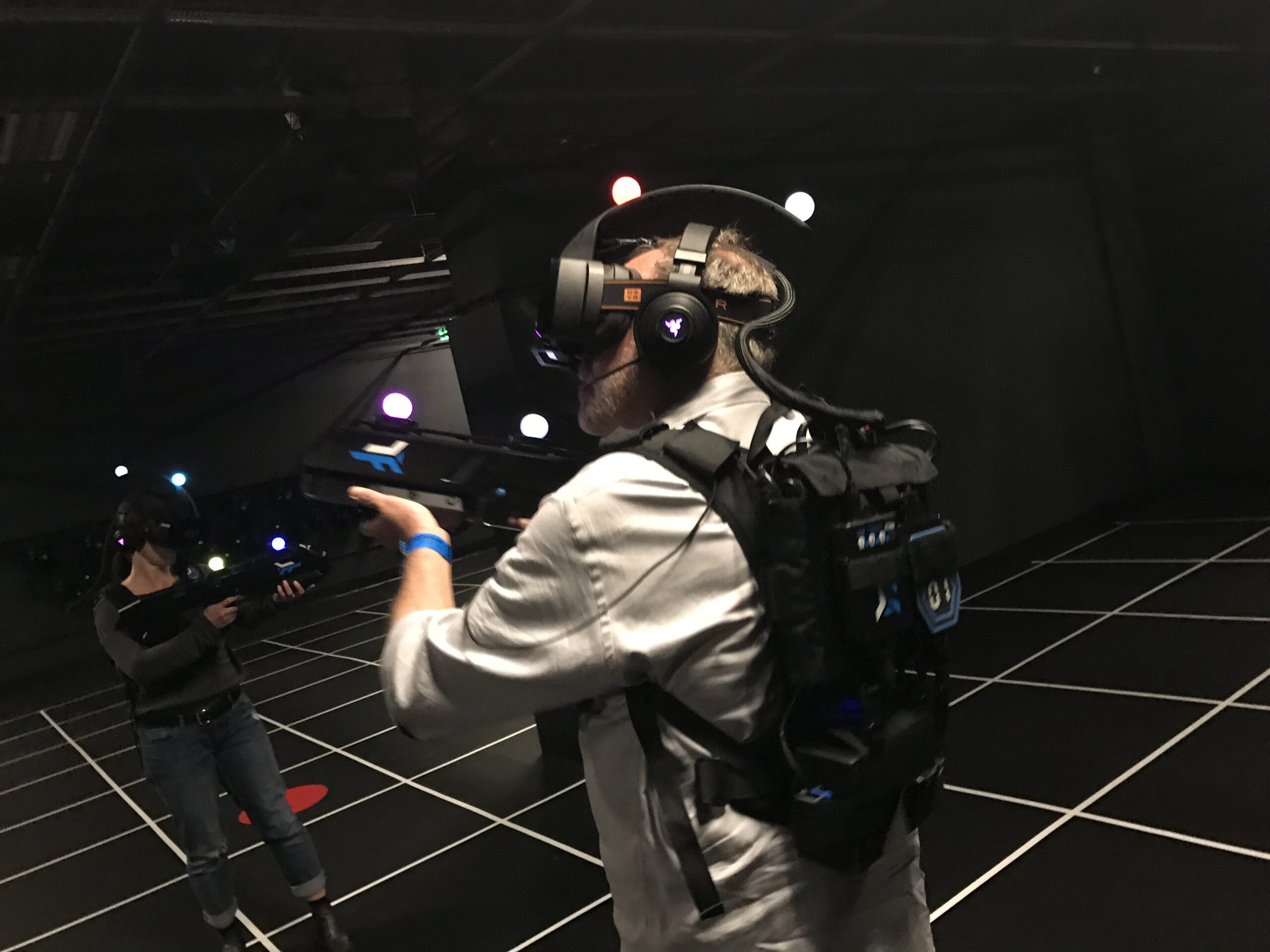 Older Zero Latency free-roam VR arena