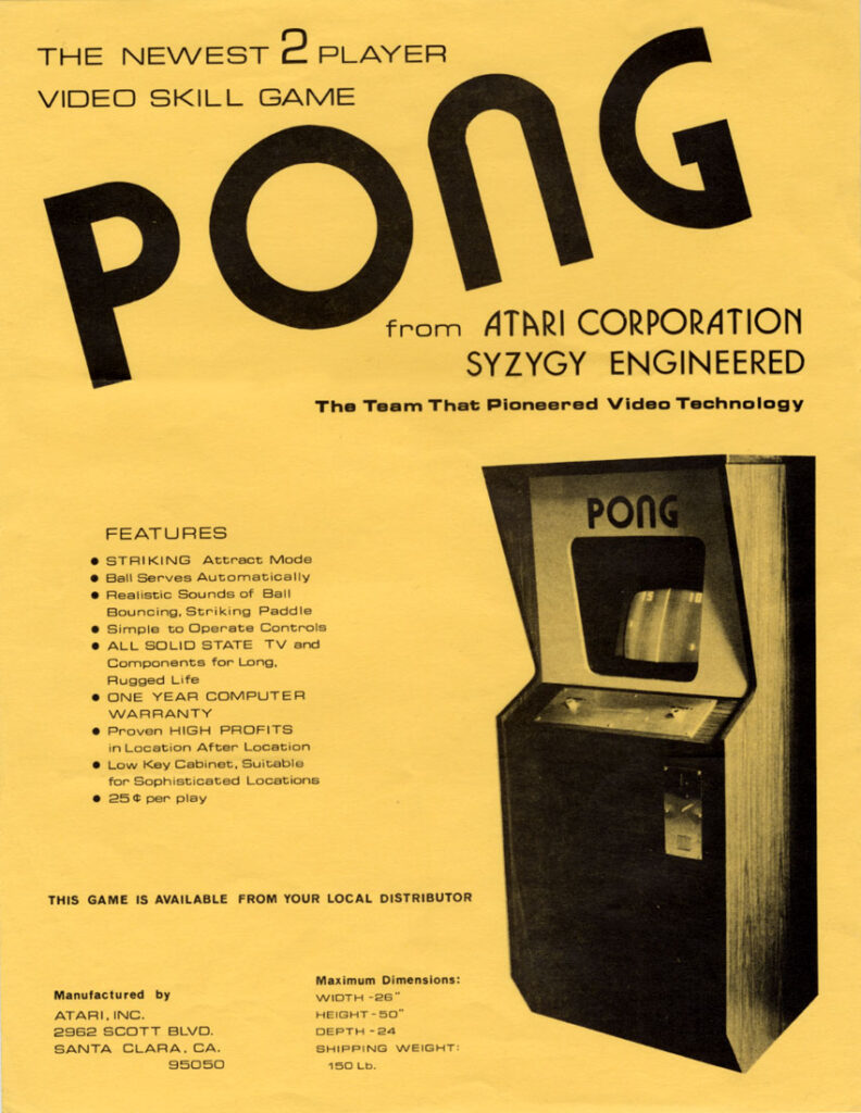 Pong - old brochure