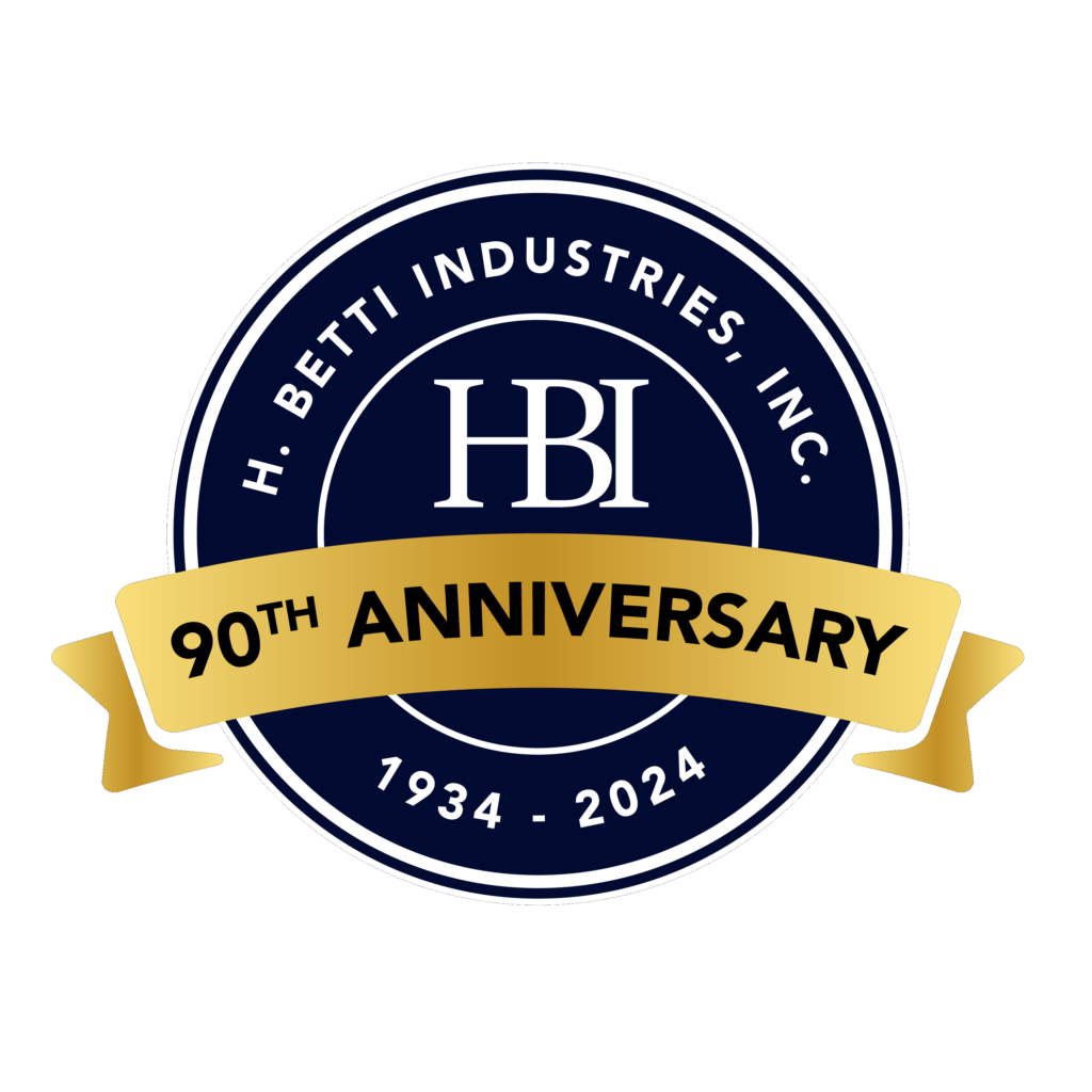 H. Betti Industries Inc. – 90th Anniversary – August 2024 HBI anniversary logo - 90th