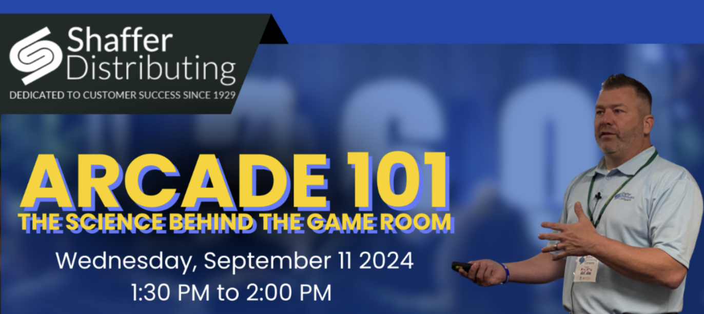 Tavin Shaffer Shaffer Presenting Arcade 101 at 360 – RePlay Magazine