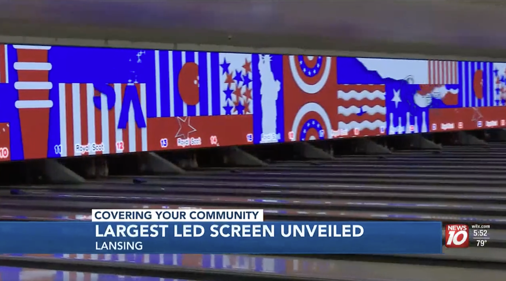 Michigan Bowling Alley Home of Largest LED Screen