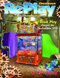 RePlay March 2025 Cover - Team Play - 4 inch
