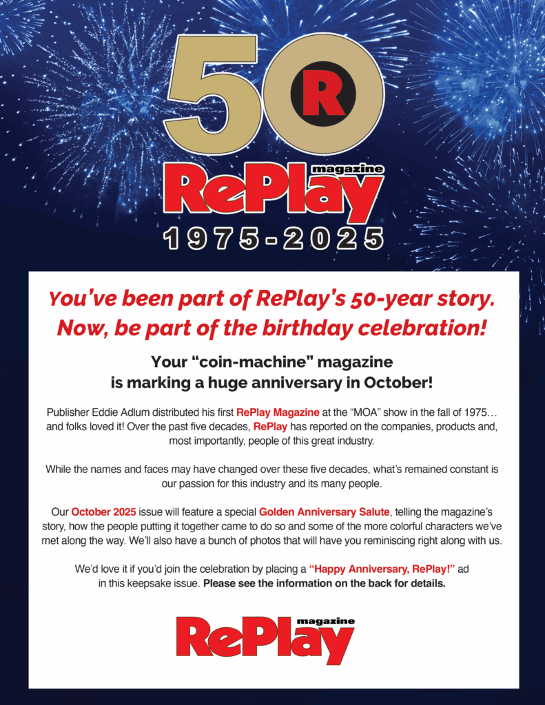 RePlay's 50th Anniversary Special Issue Information - page 1