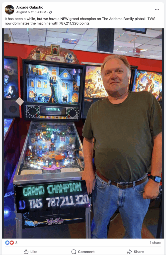 Arcade Galactic social media post - 0925