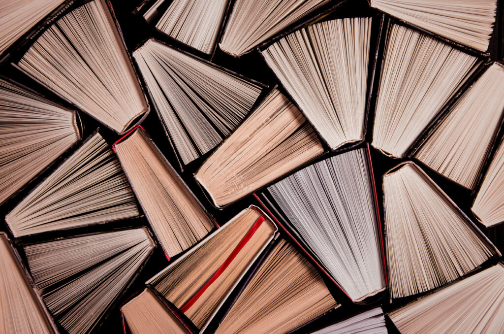 Adobe Stock image of books for Endgame 0726